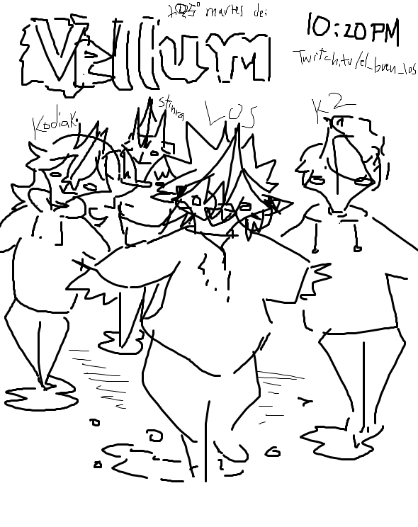 EL_BUEN_LOS's tweet photo. hoy no hay stream PEEEEROOOOO  MAÑANA, MARTES DE VELLUM, a las 10:20 PM GMT-5 
Con: @kodiakrains, @k2_a2_ y @stinra0111
.
También, VOY A SORTEAR UNA COPIA DEL JUEGO ahí mismo, vengan a ver si les gusta o no
.
#LOSestrims https://t.co/bQwI3ESr0h
