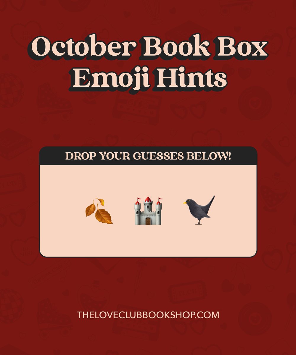 tlcbookshop's tweet photo. Your emoji hints for our next drop 🍂

Some of you may already know what’s coming, but we’ve got a few more hints to share first before the reveal 🤭

Want early access? Join the waitlist here: https://t.co/fdqkq719NQ https://t.co/3OGRwIDlYk