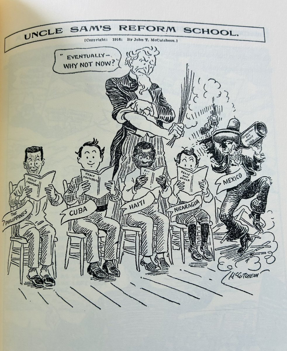 bakgeller's tweet photo. Una caricatura imperialista de 1916, perversamente actual https://t.co/K2oIAjoVUt