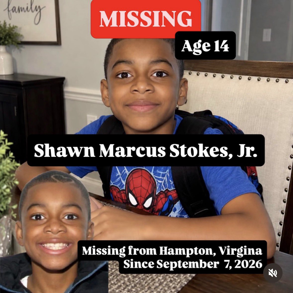 Galaxtabrat's tweet photo. 🚨TW: MISSING PERSON 🚨
BOOST, PLEASE SHARE AND REPOST

If you see or have seen Shawn Marcus Stokes Jr. please call 911 or Hampton Police Department at 757-727-6111 🙏🏾🙏🏾👆🏾👆🏾 always https://t.co/ZpBYg3aSOI