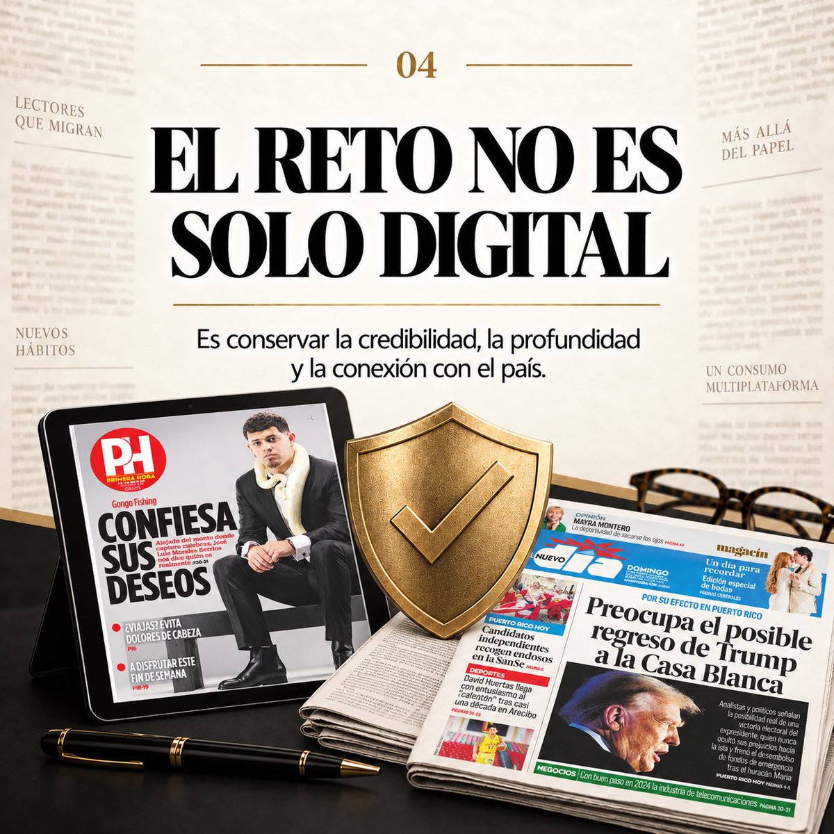 drjsotocolon's tweet photo. El Nuevo Día y Primera Hora, dos de los principales periódicos de Puerto Rico, dejarán sus ediciones impresas para operar en formato digital.

Es un cambio local con alcance global: la plataforma cambia, pero la responsabilidad de informar con credibilidad permanece. https://t.co/tMmef0QMM9