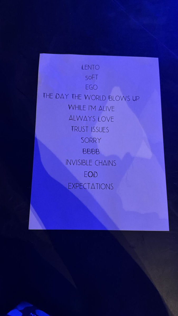 jaureguilineBR's tweet photo. Setlist oficial da “One Night With Lauren Jauregui” no Rio de Janeiro! https://t.co/KxCMAn4o68