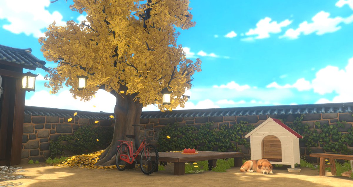 JAYJAY_3dcraft's tweet photo. 🍁가을 시골 한옥맵 출시🍂

Warudo Standard용 3D 배경 [시골 한옥 배경｜Autumn Hanok]을 출시했습니다🎉
평화롭고 편안한 시골 할머니댁의 가을 풍경을 떠올리며 제작했어요🏡

곳곳에 정겨운 소품들을 배치해 귀여움을 더했습니다🐶🐱
(Warudo Pro 버전도 빠른시일 내 업로드 예정입니다!)

첫 출시기념 한 달간 [RT이벤트]를 진행합니다!
🍔RT+팔로우해 주신 분들 중 세 분을 추첨하여 맘스터치 싸이버거 기프티콘을 보내드려요🍔
마감 및 추첨일 : 10월 22일

구매 링크는 아래링크를 클릭해주세요!⤵️⤵️
https://t.co/yNj9hS38Q7

많은  관심과 RT 부���드립니다!
그럼 즐거운 명�� 보내세요😊

#Warudo #버튜버 #버추얼배경 #3D월드 #추석 #방송배경 #버추얼 #Vtuber #RT이벤트 #추첨