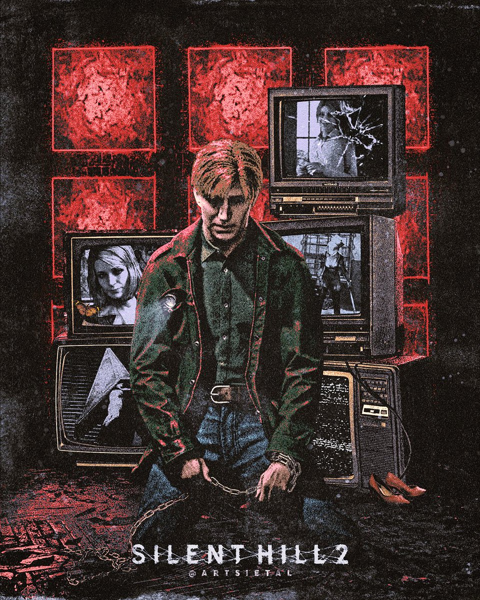 artsietal's tweet photo. warped memories 📺 🟥

#silenthill2 #silenthill https://t.co/X9FRrAGSXZ