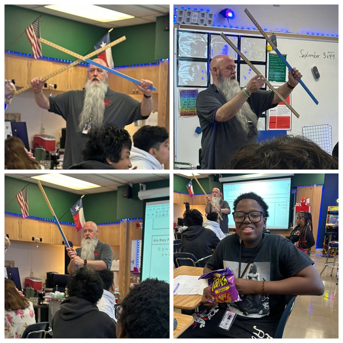 kerrijones03's tweet photo. Our Wildcats love learning about lines with Mr. Huben!  You can even win Takis for excellent work and participation!
❤️🐾🎉 @LHHSWildcats #RISDDreamOn https://t.co/M5JldLlTJv
