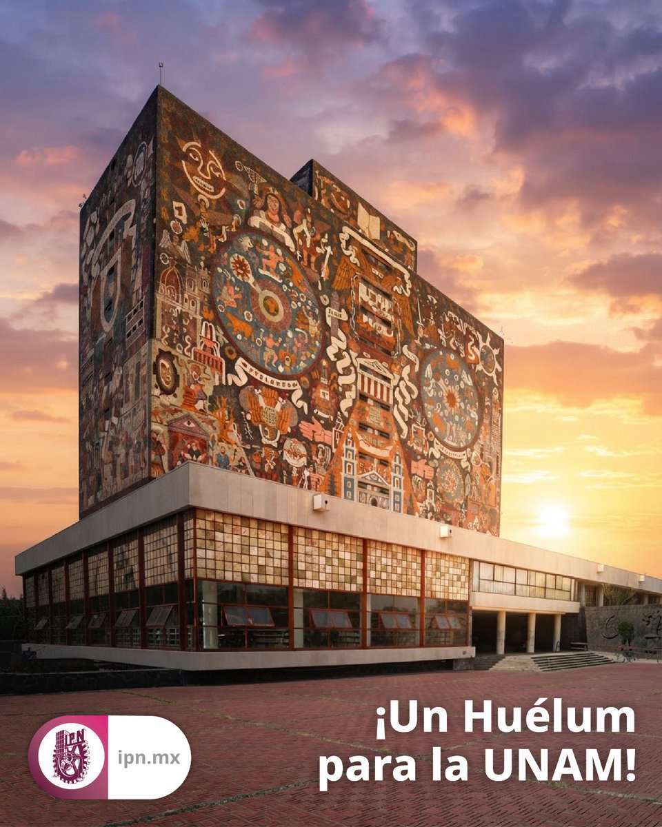 IPN_MX's tweet photo. 🎉 Felicitamos a nuestra institución hermana, la @UNAM_MX, por un aniversario más de historia, conocimiento y compromiso con nuestro país.  Nos une la educación pública, la ciencia y la convicción de que, desde las aulas, se construye un mejor futuro para México. ¡Felicidades!
 ❤️🤍🤝💙💛