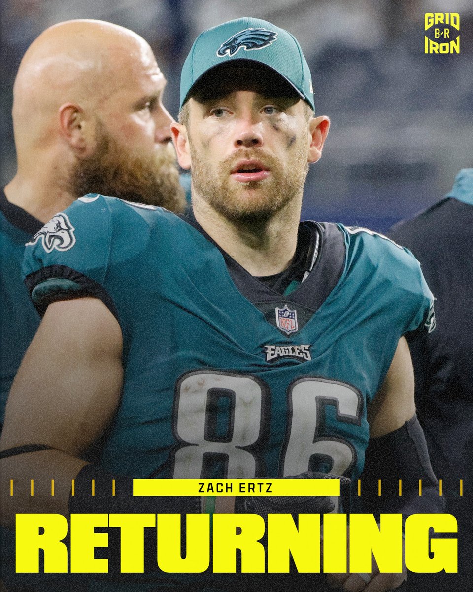 brgridiron's tweet photo. Eagles to sign TE Zach Ertz to the practice squad, per @AdamSchefter + @TomPelissero 

Ertz is expected to be elevated and play Week 3 vs. Bears 🦅 https://t.co/aHnvsX7YBm