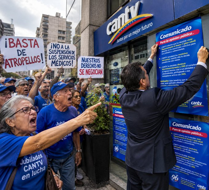 MarcoCeballo's tweet photo. #22Sep Los #JubiladosCantvEnLucha Exigimos la Reactivación Inmediata del Anexo C (Salud) A #86Dias de Reclamo, no Aceptamos Recortes y Demandamos que #RestituyanElBono Complemento del Ingreso Mínimo Vital a $200 @EfectoCocuyo @OITnoticias @RLOZINSKI @maibortpetit @Aramoss8 https://t.co/Sn6zeF77y5