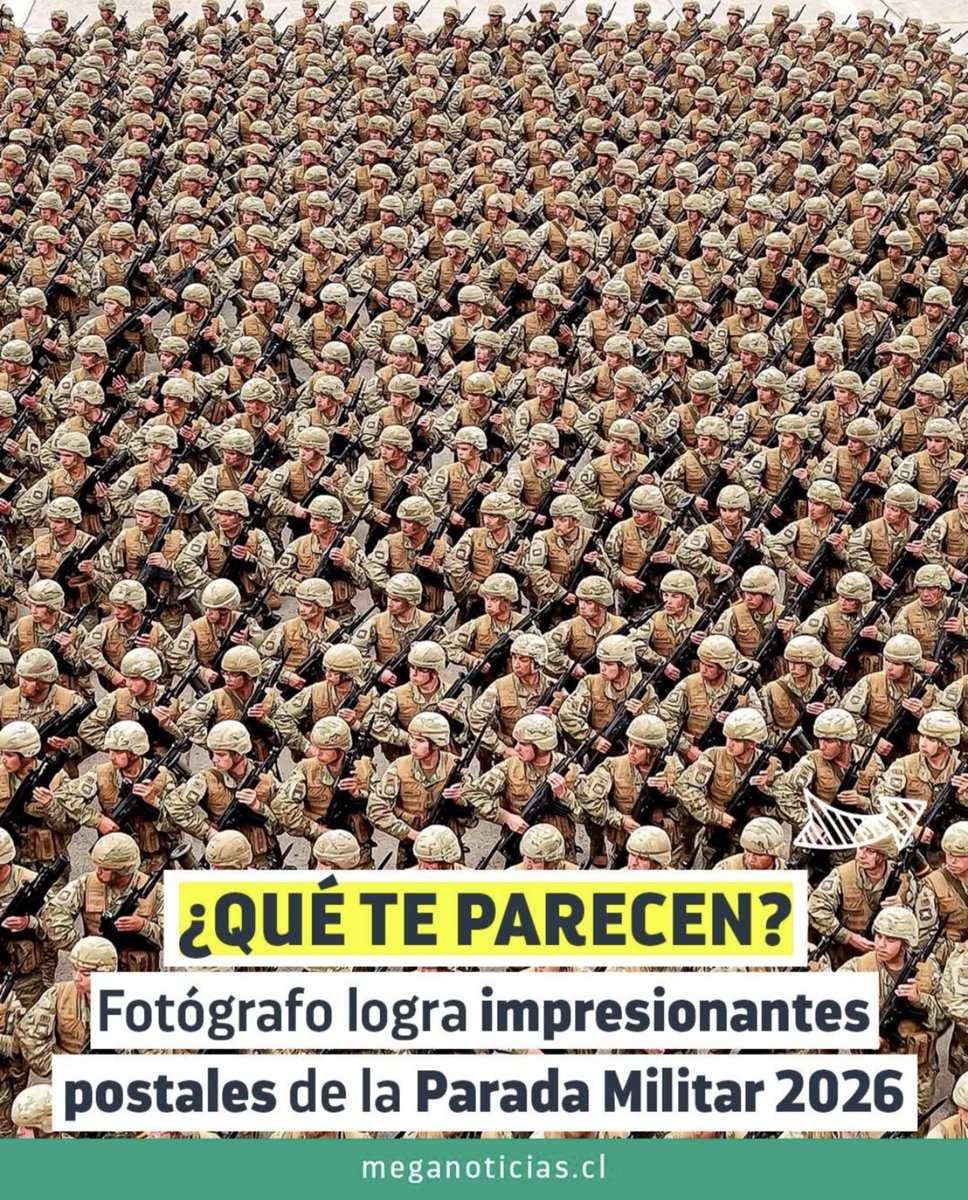 RepublicanoCh's tweet photo. No es IA
#ParadaMilitar2026 ❤️🇨🇱 https://t.co/DSaw5Uq2DZ