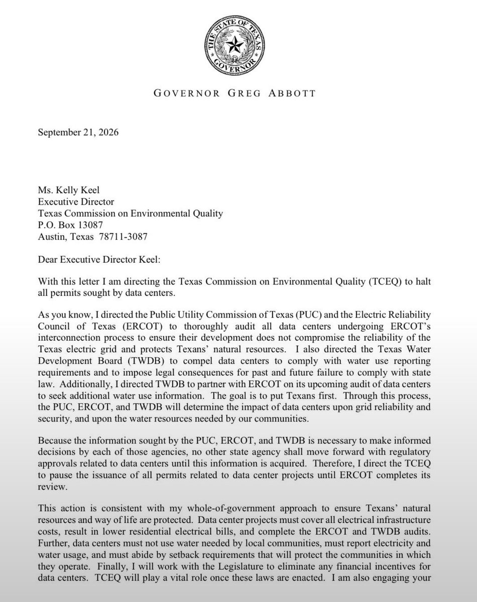 sami_igood's tweet photo. $IREN was built for this exact moment.

Texas is raising the barriers to entry for data centers.

$IREN already owns the land, power infrastructure, and critical assets- with active power capacity and massive sites already under development.

As establishing new supply becomes more difficult, the company’s advanced infrastructure- now a scarce resource- gains significant value.

That is $IREN’s advantage. 👇👀

#AI #AIInfrastructure #DataCenters #Power #IREN 

#IREN #AI #ArtificialIntelligence #AIInfrastructure #AICloud #CloudComputing #DataCenters #DataCenter #GPU #GPUCloud #HPC #NVIDIA #Microsoft #Hyperscalers #Neocloud #Inference #AICompute #GenerativeAI #MachineLearning #TechStocks #GrowthStocks #NASDAQ #WallStreet #Investing #FutureOfAI