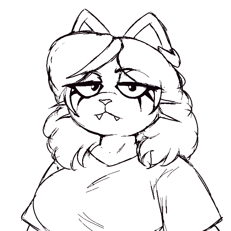 Ohghyyy's tweet photo. I drew this Catti but I don't know she kinda looks like Garfield https://t.co/jZLPNkJcvI