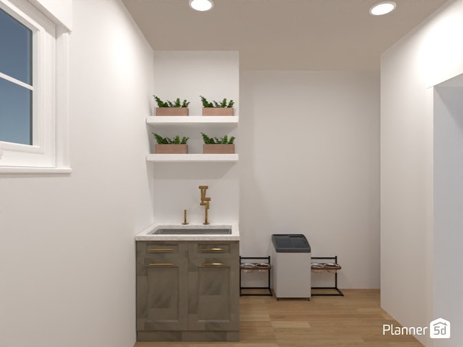 carlos8junior's tweet photo. Kitchen pantry organization with shelves for fresh basil, parsley, oregano, and dill. Add a sink for easy watering. One final touch: which bin clip label color would you choose? https://t.co/I8nxULQfn1