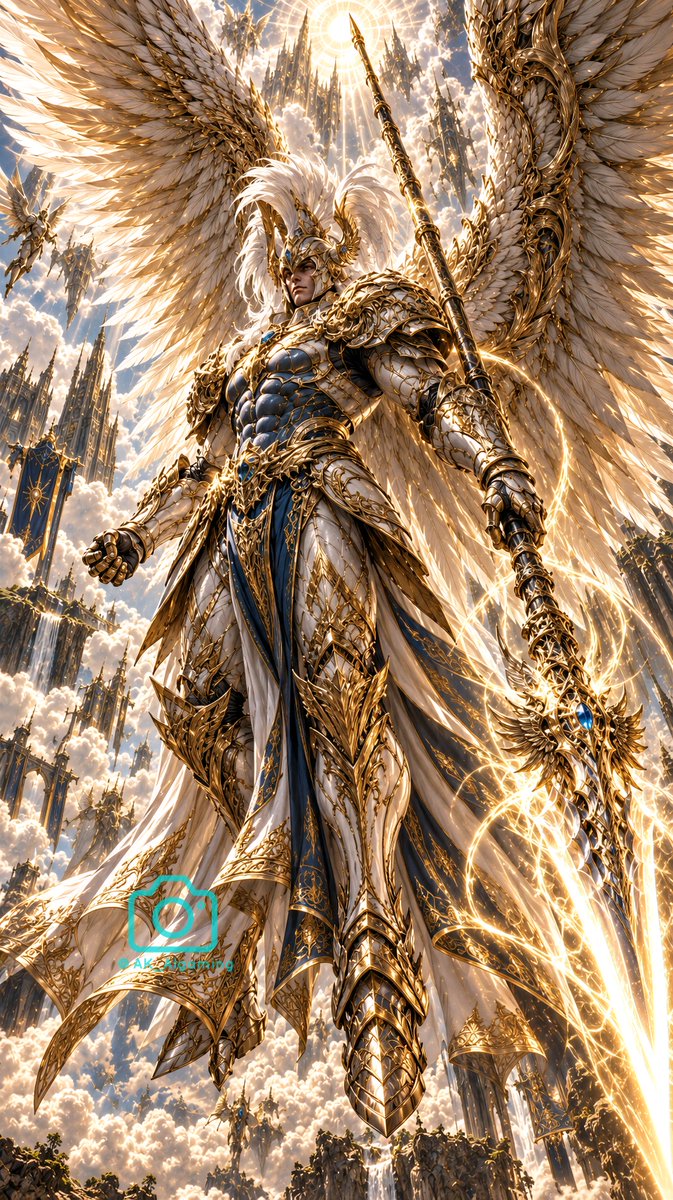 AK_AIgaming's tweet photo. Heaven’s final warrior has awakened. ⚔️✨
Would you challenge him… or kneel? 👑
#AnimeArt #AIArt #90sAnime #FantasyArt #AnimeEdit https://t.co/QkyZmJYgur