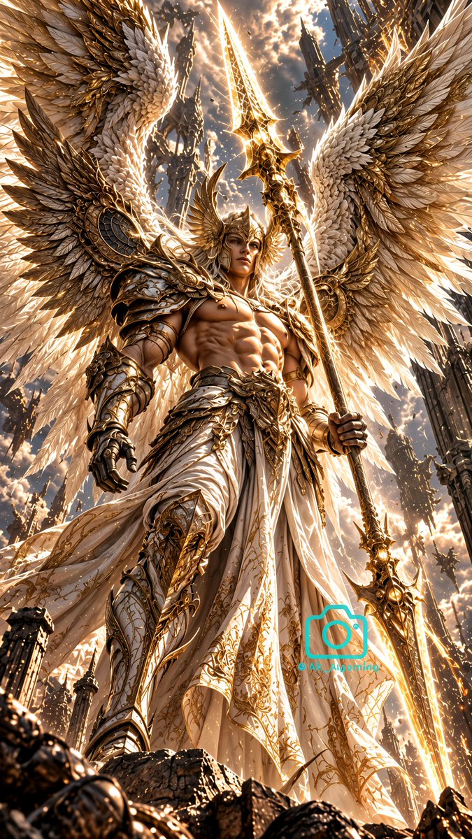 AK_AIgaming's tweet photo. Heaven’s final warrior has awakened. ⚔️✨
Would you challenge him… or kneel? 👑
#AnimeArt #AIArt #90sAnime #FantasyArt #AnimeEdit https://t.co/QkyZmJYgur