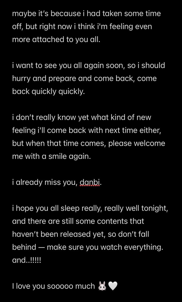 eungbidiary's tweet photo. [260922] [2:20 AM] 🐰🌟

"danbi!!!!!
how was your day today? did you have a good day?
i spent another busy day today too~" https://t.co/21OHItDaXl