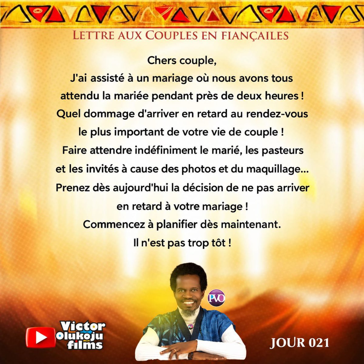 chinonye_nwaeze's tweet photo. Day 21 of 61 Days

LETTER TO COURTING COUPLES

A message from God to brothers and sisters who are planning to get married.

Please share this letter with all your contacts
#victorolukoju #pvo #spa #lettertomydaughter #lettertocourtingcouple #lettertomyson #sexualpurityassociation https://t.co/9Gct8198is