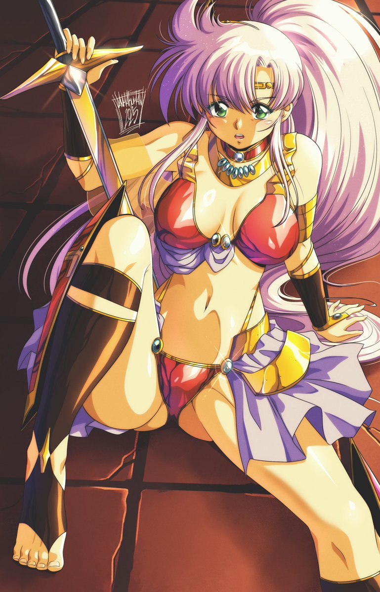 DanmakumanG's tweet photo. Lemnear ⚔️👙
Need to draw her more :D

#極黒の翼バルキサス #ビキニアーマー https://t.co/KAaqijXtiG