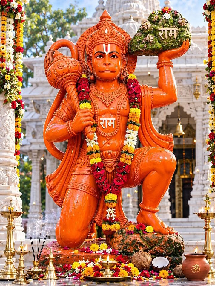 AnantMi90's tweet photo. 🙏जय बजरंगबली 🙏
जहाँ विश्वास होता है, वहाँ बजरंगबली जी का आशीर्वाद होता है।
जो सच्चे मन से उन्हें याद करता है, उसके जीवन में हिम्मत, साहस और उम्मीद कभी कम नहीं होती।
हे पवनपुत्र हनुमान जी,
हर संकट से रक्षा करना,
हर कठिन राह में शक्ति देना,
और ��पने भक्तों के हृदय में सदैव भक्ति बनाए रखना।
जय श्री राम 🚩
जय बजरंगबली 🙏🚩