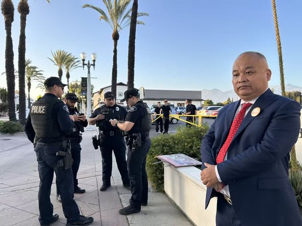 DavidLiu4CA49's tweet photo. What happened today should be a wake-up call for every single resident in California.
Long David Liu arrived this afternoon to support Steve Hilton’s campaign and advocate for his own run in California’s 49th Assembly District. But the moment he stepped out of his car, he was swarmed by a hostile group of protesters waiting for Steve. Carrying signs insulting candidates, the party, and supporters, their hostility quickly turned physical and personal when they saw David and his campaign sign.  

In a matter of seconds, these protesters grabbed David’s personal campaign yard sign and even spat on him!  

Think about this: David came to support an ally, but ended up taking the heat and taking the hit meant for Steve Hilton before Steve even arrived.  

When challenged, these protesters brazenly dared David to call the police. And he did. Within two minutes, law enforcement arrived on scene to address the theft of private property and unlawful assault. Under California Penal Code (PC 242 for Battery and PC 484/594 for Petty Theft & Vandalism), actions like spitting on someone and stealing private property carry real criminal consequences, including fines and jail time.  

When David told police officers that Steve owes him a beer, the officer said "make sure you get that"!

This isn't just political hostility—it is a direct attack on law, order, and basic personal safety. Long David Liu and Steve Hilton are running for Governor and the Assembly precisely to put an end to this lawlessness and protect our communities, our safety, and our property rights.

If we want a safer, stronger California where citizens and property are respected, we must stand together with leaders who fight for law and order. Let’s back Steve Hilton and Long David Liu! 💪🇺🇸

P.S. Hey Steve Hilton, it looks like David took a major bullet for you today... You definitely owe him a beer! 😉🍺🤝
#California #StandForSafety #LawAndOrder #SteveHilton #LongDavidLiu #AD49 #ProtectCalifornia #SafetyFirst See less