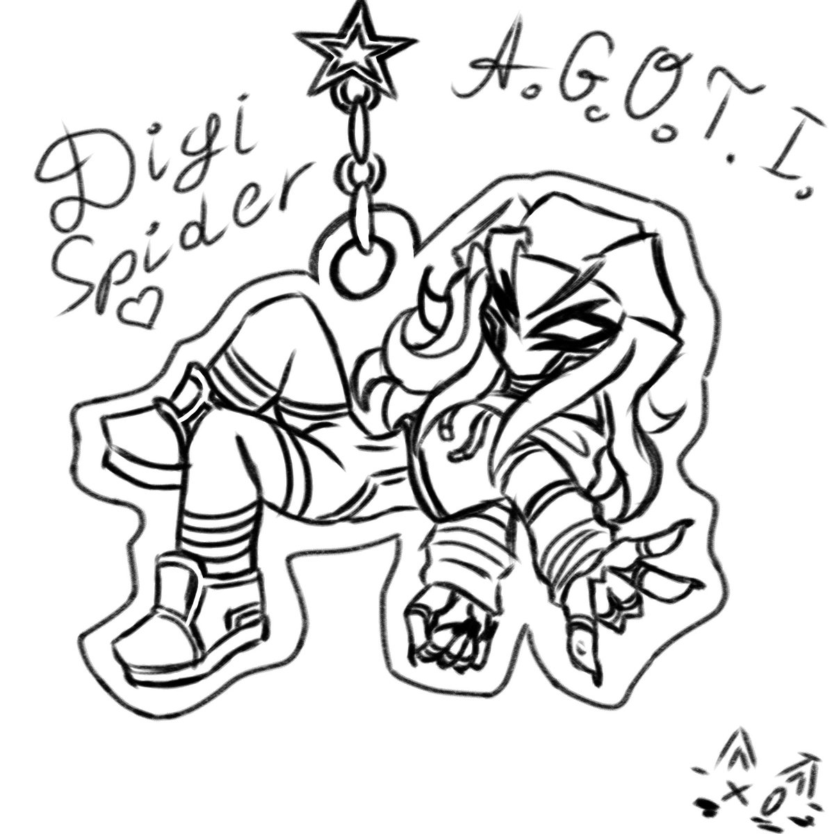 tf_fnf02's tweet photo. [×] — A keychain sketched just for fun. And no, it’s unlikely to become merchandise.

#AGOTI_IntoTheWeb #agoti #fnfagoti #fnfentity #fridaynighfunkin #marvel #spiderman #spiderverse https://t.co/qX9o2TzoDD