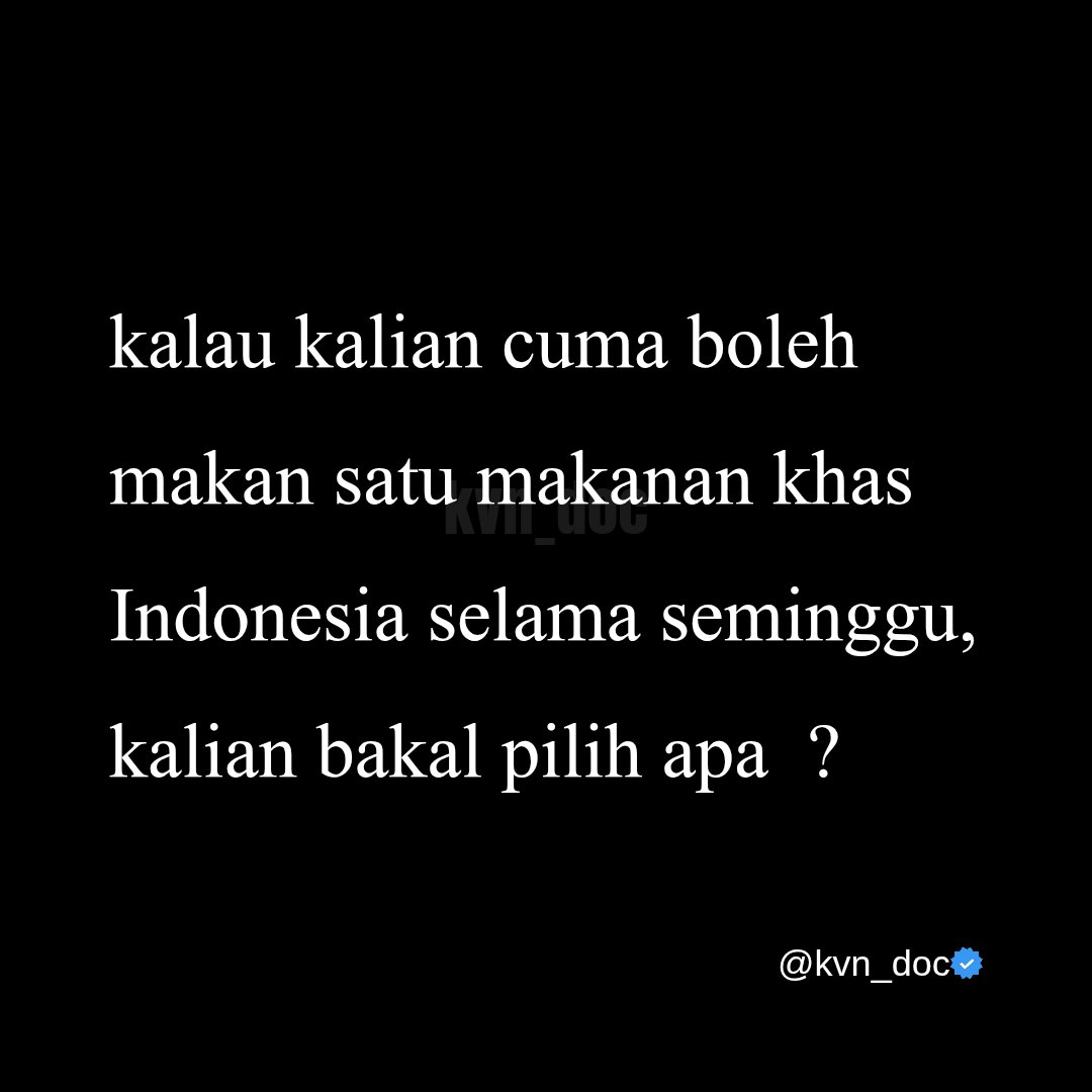 kvn_doc's tweet photo. kalian bakal milih apa pren? 
klo gw si keknya sate 🤤🤤 https://t.co/5V1r0WAmiK