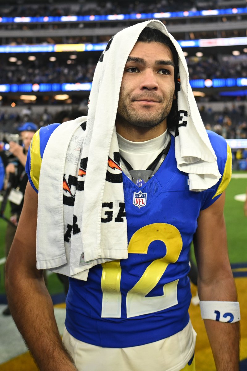 brgridiron's tweet photo. Puka Nacua (hip) is INACTIVE tonight vs. Giants https://t.co/7rYYSCnXLU