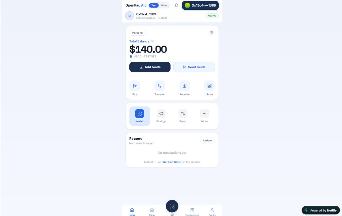 OpenPayTeam's tweet photo. 🚀 Introducing OpenPay Arc @arc 
A new version of OpenPay, powered by Arc, USDC, and Circle — bringing a modern wallet and payment experience for the next generation of digital finance.

💳 Send & receive USDC
🔄 Swap & transfer
📱 QR payments
💰 Multi-asset wallet
⚡ Fast, flexible digital payments
🧪 Now in Beta:

https://t.co/vzNrqdJoa0
#OpenPayArc #OpenPay #Arc #USDC #Circle #Web3 #Fintech