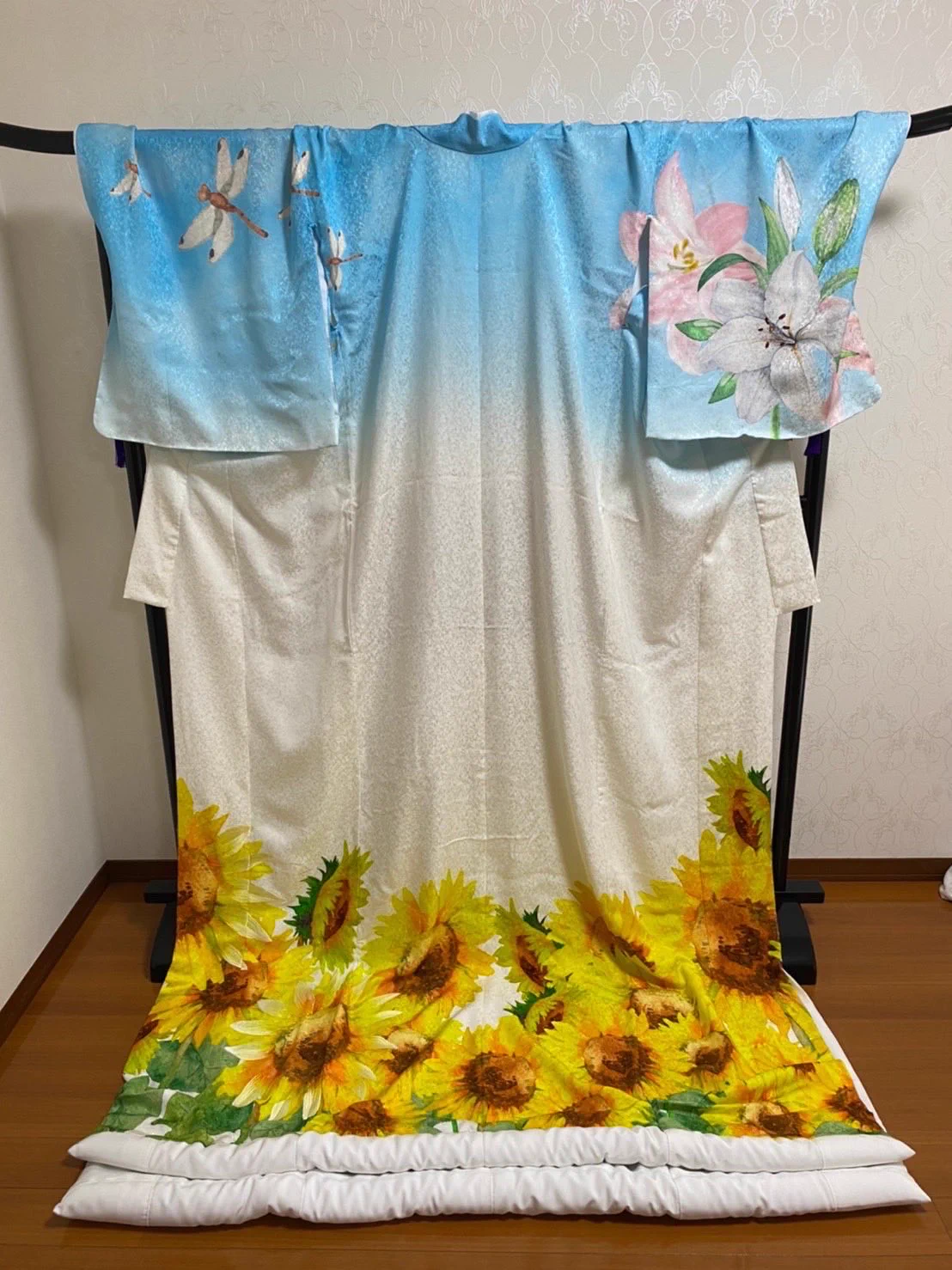 花柄の黄色い裾引き帯セット　大衆演劇 着物屋ももこ on X: 