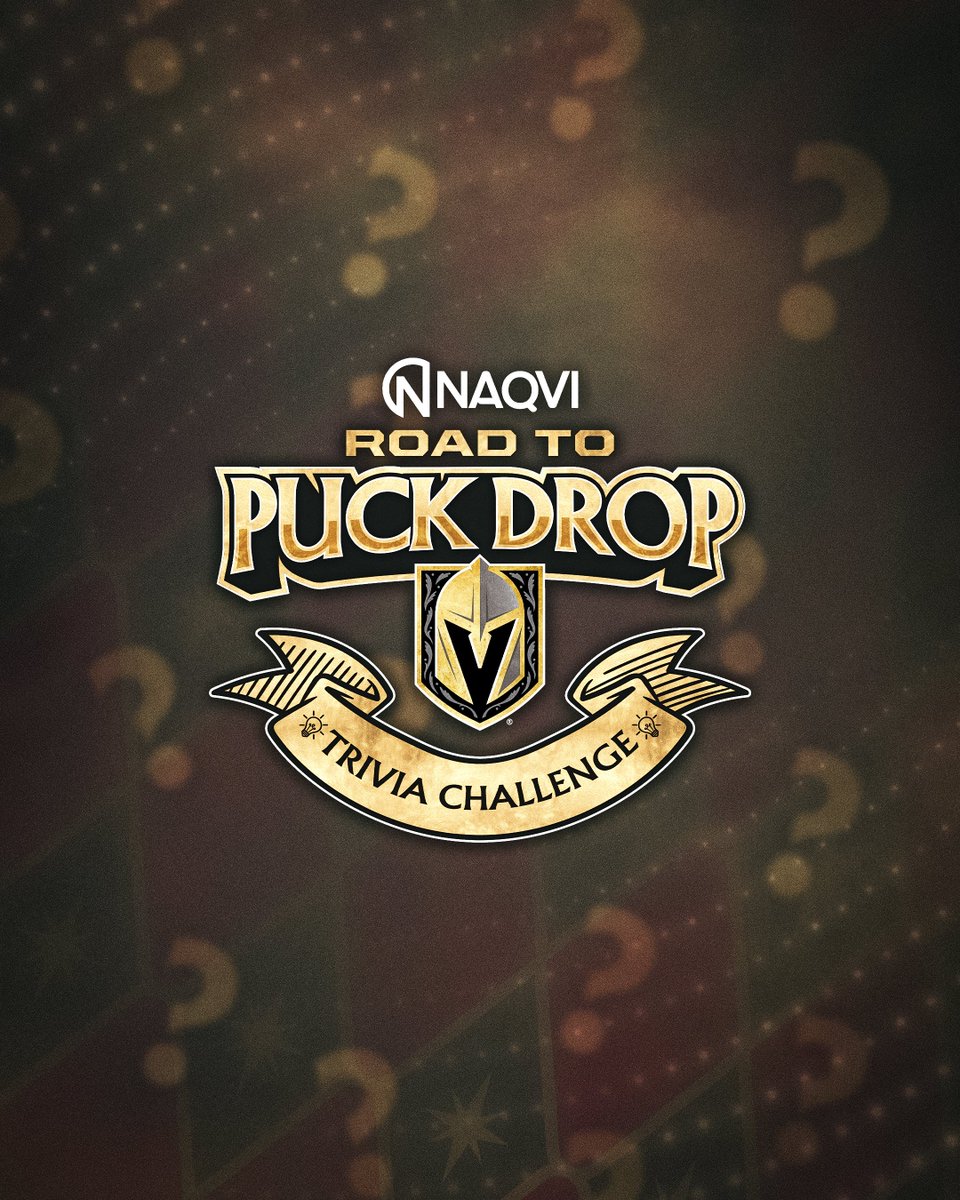 GoldenKnights's tweet photo. 🗣️LAST CALL FOR TRIVIA

We're down to the final hours of the @naqviinjurylaw Road to Puck Drop Trivia Challenge with your chance to compete for $25,000 in prizes during Thursday's preseason game!

Today's questions » https://t.co/6la2q8dbgL https://t.co/pcTNVvGfJC