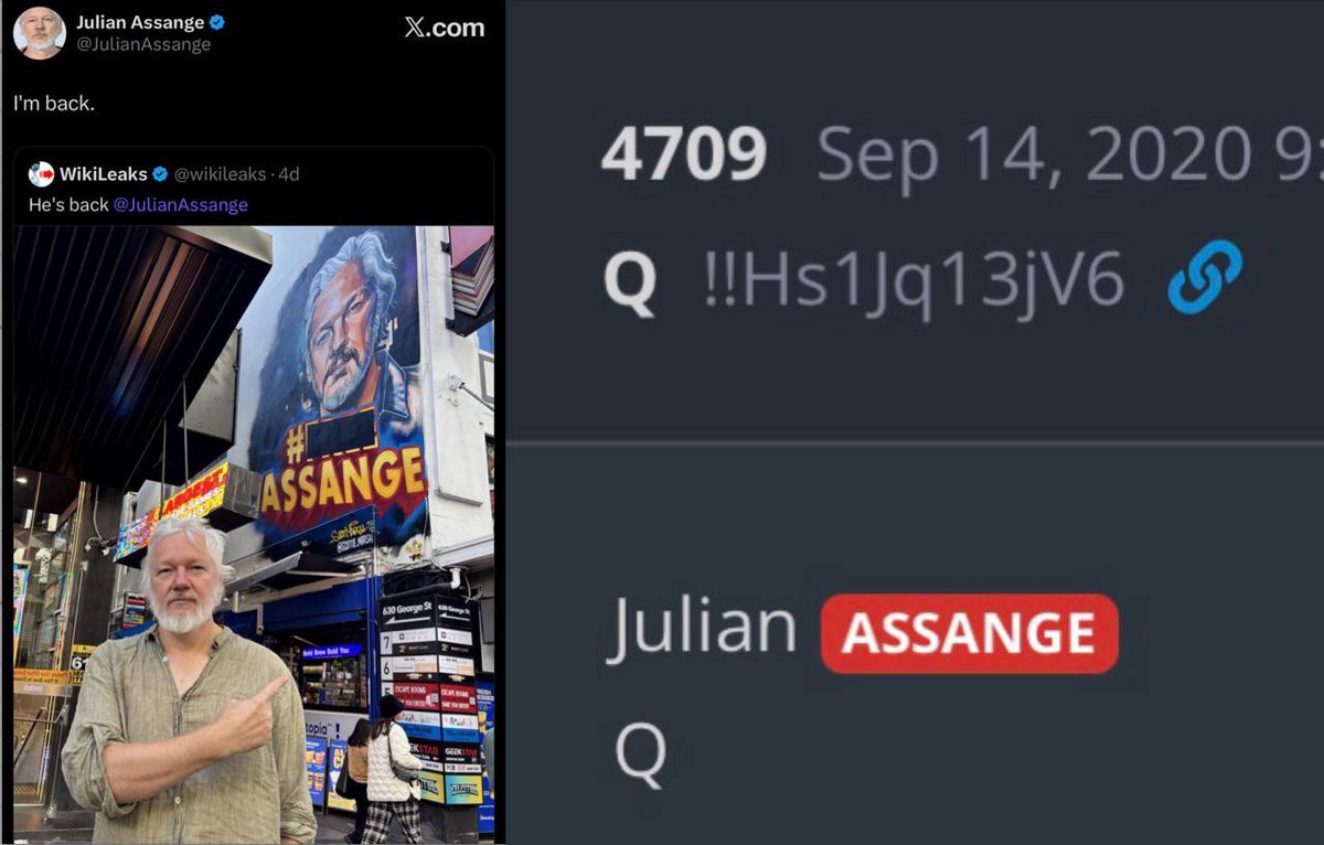 MJTruthUltra's tweet photo. All the cool stuff happens when I’m gone. Can’t wait to see what happens when gone again in October… or sooner. Almost feels timed lol

With Julian Assange Back now, some major puzzle pieces are starting to come together if you understand the whole Crowdstrike, Ukraine, Clinton, Seth Rich etc universe..

This one has been baking for a while.
Juuuust about ready