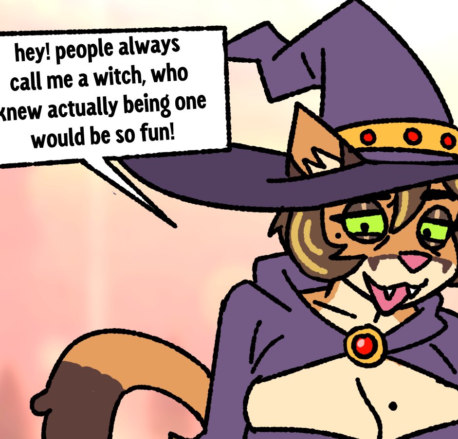 LorepawYT's tweet photo. karen in that one witch outfit again on patre0n https://t.co/0G0u6C17nB