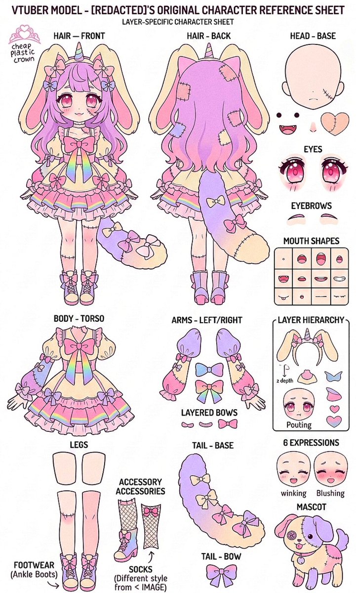 AlcaaK41051's tweet photo. 🎀 muehehe~! i’m Mary, a stitched-up pastel bunny who came to life in a little world of ribbons, rainbows &amp; plushies! 

my stitches may be a little messy, but my heart is full of sparkles~

art tag // #MaryDoodle
fan name // Crumbies—wait… Bunnies! 🐰
oshi mark // 🎀🐰

#MaryvT https://t.co/3nABJ35t6t