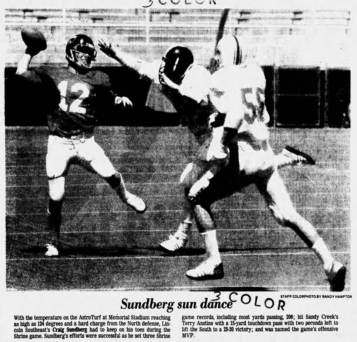 SuitUpVarsity's tweet photo. 📞 ☎️  Off the REQUEST LINE 📞 ☎️ 📼 

The callers have the SHRINE BOWL on their minds this week.  How about 1980, they said!

Start with the rosters, and then read about the dramatic finish (perhaps the greatest in Shrine Bowl history?) https://t.co/9J9nDgaEaX