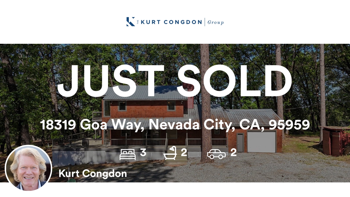 KurtCongdon's tweet photo. 🛌 3 🛀 2 🚘 2
📍 18319 Goa Way, Nevada City, CA, 95959

My latest sale on RateMyAgent.
CA 01076146
https://t.co/F2m1rFnqul

...
#ratemyagent #realestate #Coldwell_Banker_Grass_Roots_Realty  #NevadaCounty #ColdwellBankerGrassRoots #NevadaCity #GrassValley... https://t.co/5cAPcFGI5M
