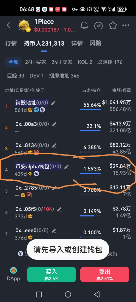 krissykeller7's tweet photo. 海贼王勋章数量有限，每铸造一枚的1Piece进入币安aIPha钱包地址，背后逻辑不言而喻了吧 https://t.co/SA1VUzHAcK