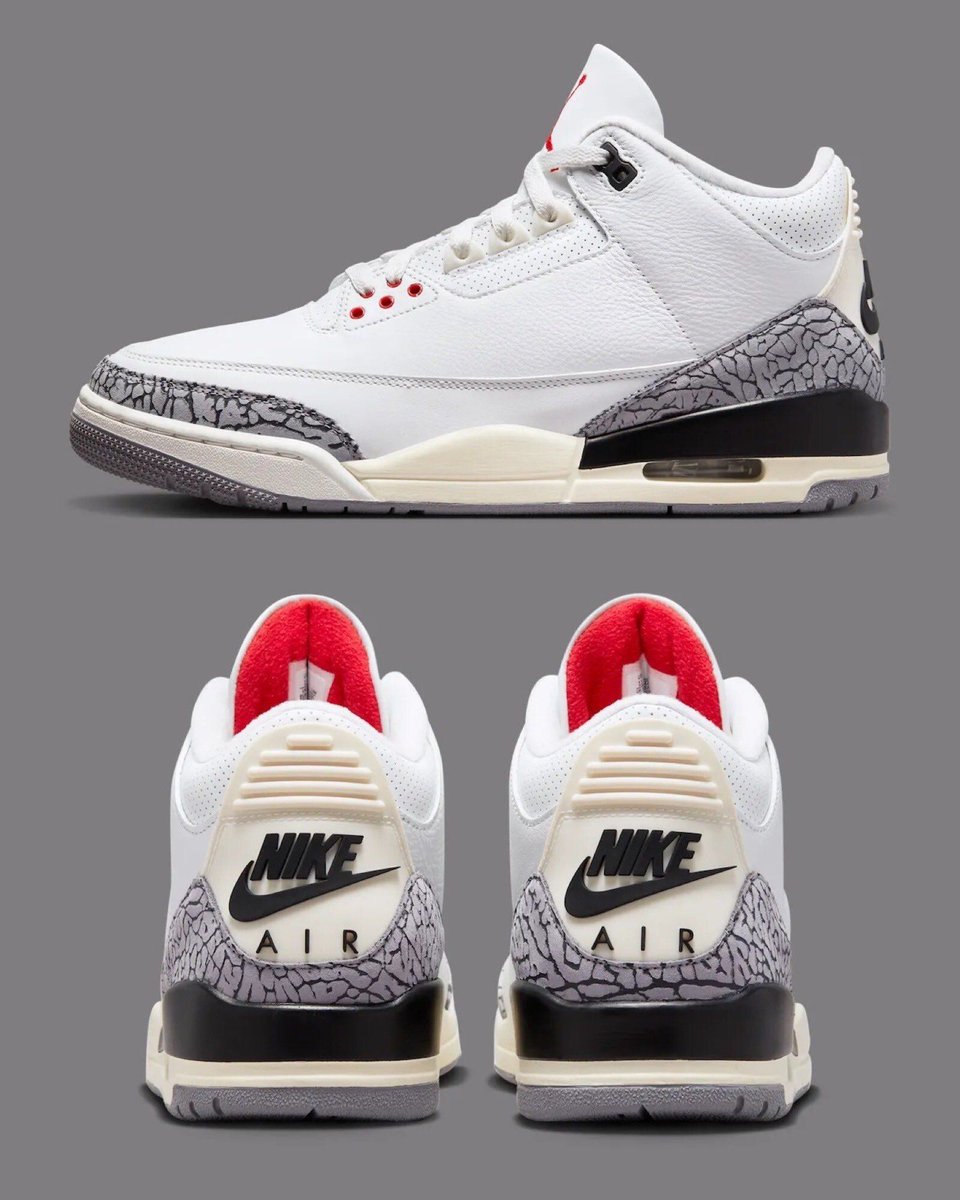 JustFreshKicks's tweet photo. Air Jordan 3 OG “White Cement” Returns Summer 2027 🐘

Details: https://t.co/1qm7ZFsjpx https://t.co/25OerK5ObP