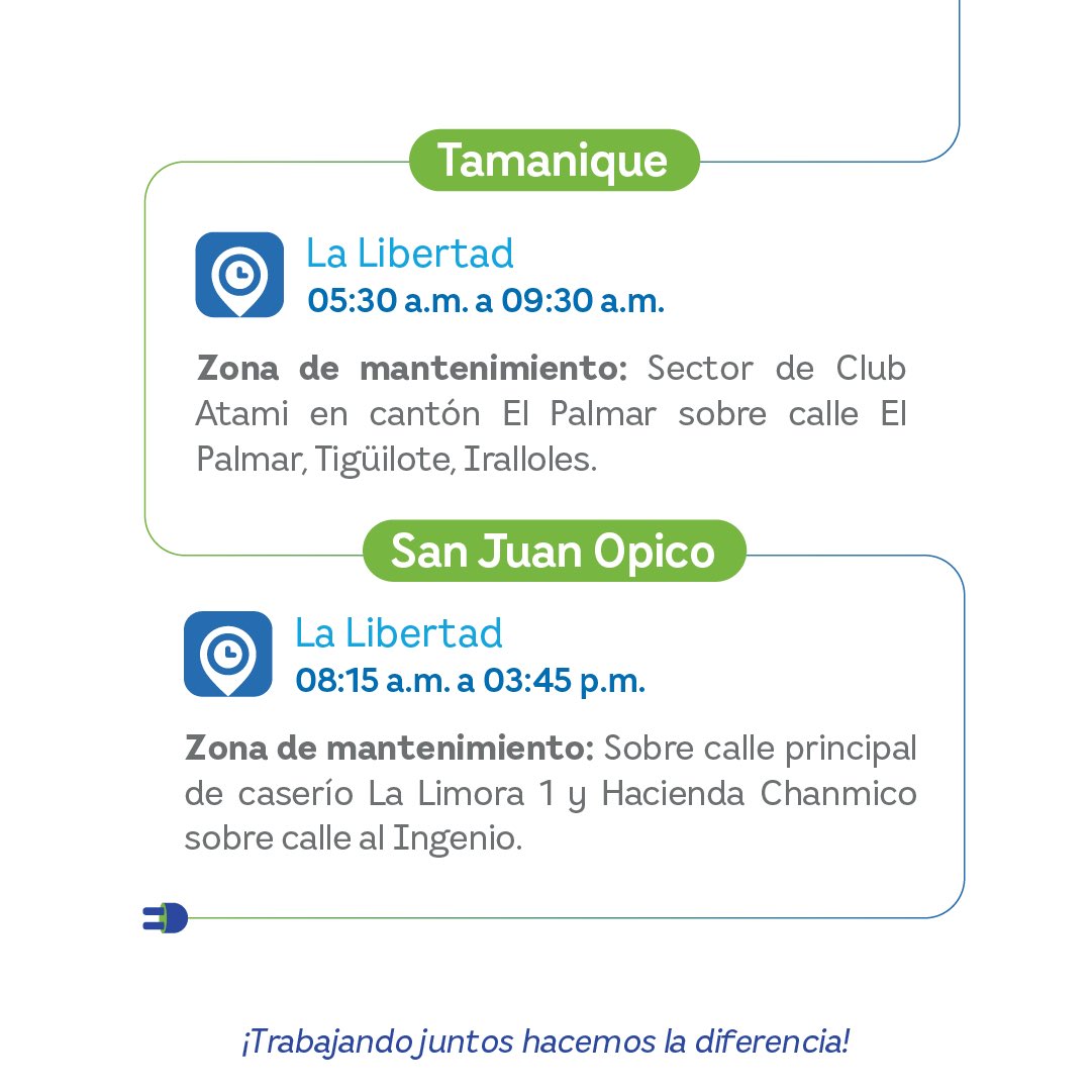 delsur_energia's tweet photo. El día 22 de septiembre de 2026, el suministro será interrumpido debido a trabajos de mantenimiento en la red eléctrica para la modernización del servicio. Las interrupciones asociadas a estos trabajos afectarán únicamente a los lugares y zonas detallados en el aviso.
@DGEHMSV https://t.co/sog5nvIEef