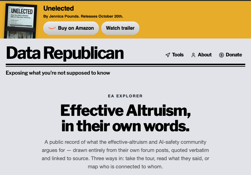 DataRepublican's tweet photo. Whew. Finally committed the code. This was the biggest project I've done, easily. It will launch along with the soon-to-come DataRepublican 2.0 which is more mobile forward - working with @watilo to target a launch tomorrow. https://t.co/D7HCSWHCmh