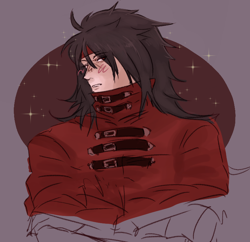 Crowtomic's tweet photo. finally trying clip studio paint!?! Heres a bad doodle of vincent while i draw on what feels like a concrete slab #vincentvalentine #digitalart https://t.co/jKhvsSwrAu