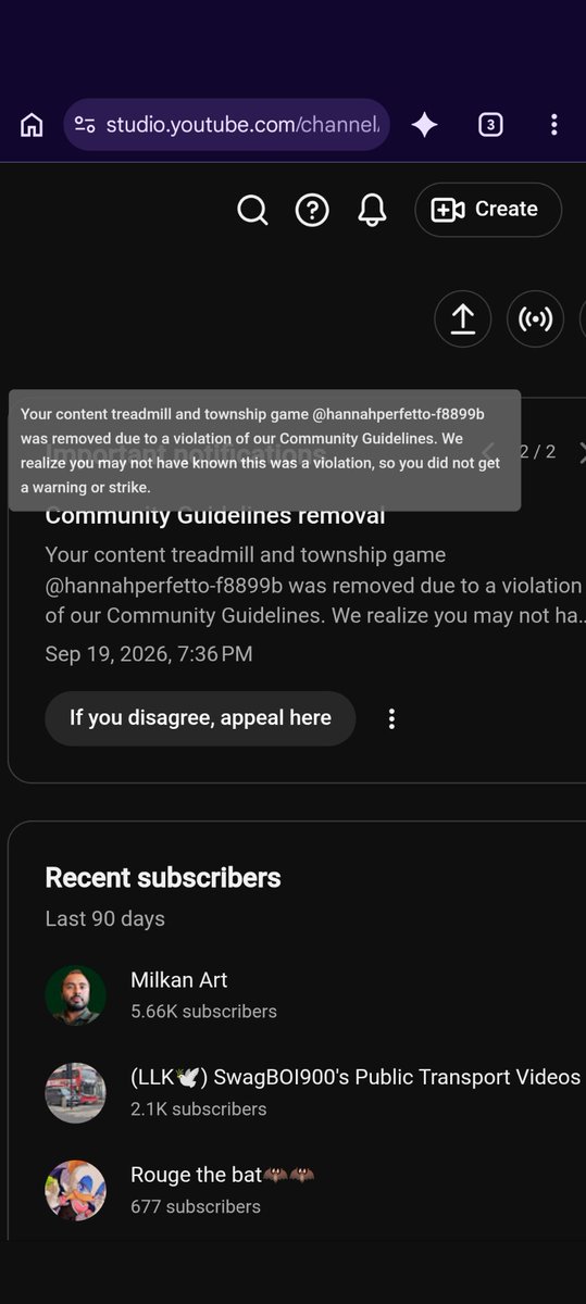 HannahPerf6543's tweet photo. @TeamYouTube please look at the submit appeal carefullyvyou guys were post to make an agreement and have my go live stream turn back on again please look at the submit appeal again look at it carefully i over 16 i am 25 please fix this and send me another submit appeal this week https://t.co/QL4r5iDfar