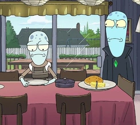 CircuitGiddy's tweet photo. I wonder if Korvo ever shows Yumyulack to do mundane house tasks since the boy is setting up the table. I love father and son https://t.co/sbrN52NfhI