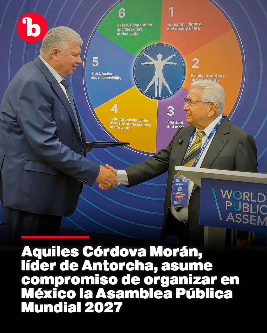 BuzosNoticias's tweet photo. Aquiles Córdova Morán, líder de Antorcha, asume compromiso de organizar en México la Asamblea Pública Mundial 2027 🔥🌎

Lee más: https://t.co/atD4RulmBJ https://t.co/8wn81PQ9z6