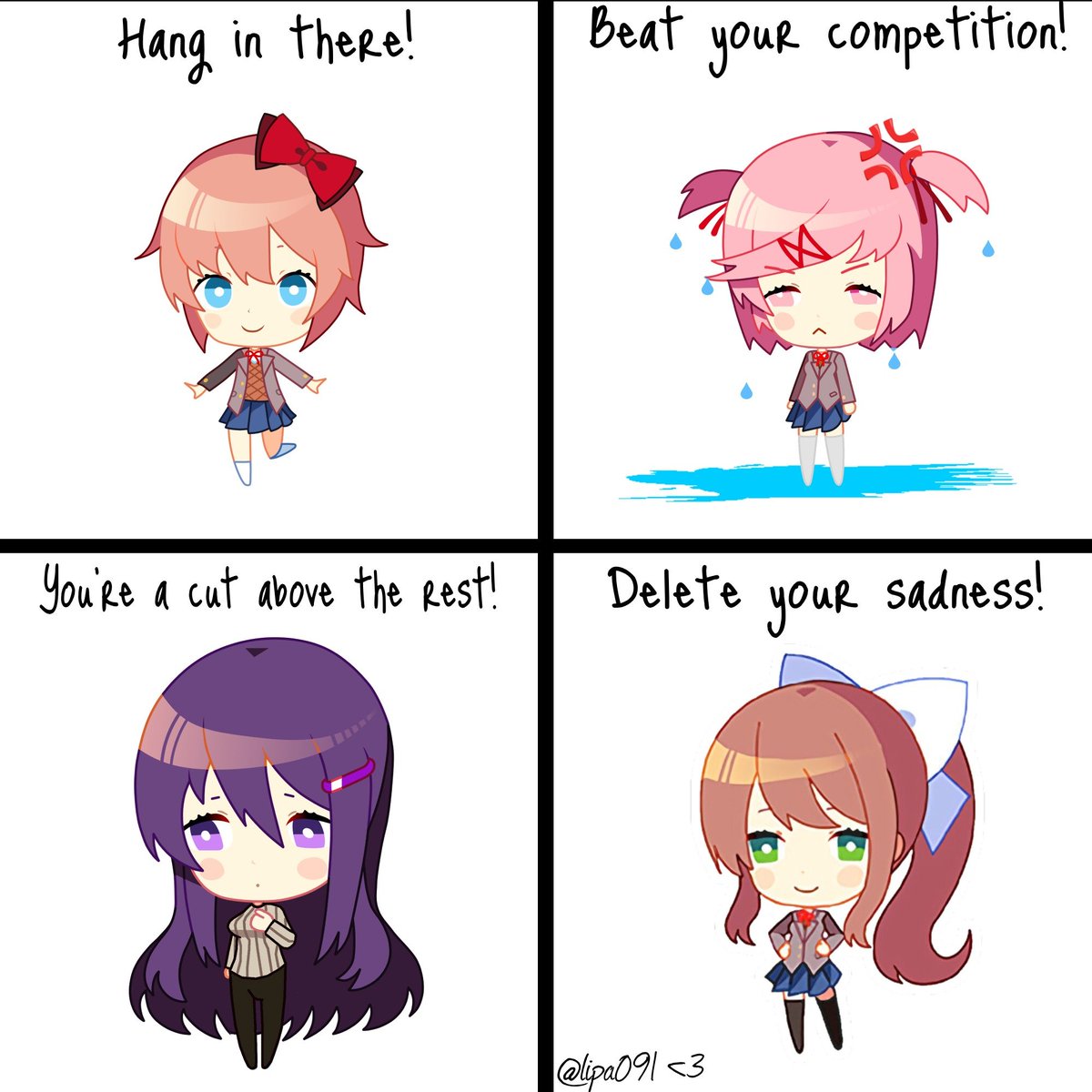 Lipa091's tweet photo. Hang in there >;3 https://t.co/3v9EpSLN3h