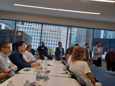 web3dgm's tweet photo. Microsoft, Citigroup & Addepar on AI Across Banking, WealthTech & Family Offices — Miami FinTech Club
Financial institutions adopt AI. The challenge is deploying AI at scale without breaking core systems while delivering measurable business outcomes.

Today at the Miami Fintech Club Executive Breakfast: Deploying AI in Financial Services, I had the opportunity to ask the panel — leaders from Citi, Microsoft, and Addepar — directly about AI Growth & Revenue Architecture.

1. Everything starts with back-end architecture.
Driss Temsamani — Managing Director, Americas Head of Digital at Citigroup and author of The Agentic Bank — anchored his response in what sits behind every process: the back-end architecture.
Agentic banking and scalable AI cannot exist on fragmented foundations.

2. The structural clash: Vertical company structure vs. horizontal reality.
Emilio Iturmendi Kustner — Area Lead Business Applications | Latin America at Microsoft — broke down one of the fundamental challenges behind enterprise AI adoption:
Companies are built vertically. But the customer lifecycle, buying journey, and business architecture run horizontally.

Deploying AI vertically — department by department, tool by tool — can deepen existing silos.

Real leverage comes when AI, systems, data, workflows, and customer journeys are connected end-to-end across the entire business architecture.

3. What comes next: Business AI management at your fingertips
Blake Rose — Senior Global Partnerships & Strategic Alliances Manager at Addepar — pointed to the future: AI as a must-have, with one intelligent layer orchestrating workflows, teams, systems, and data streams — accessible at your fingertips from a mobile device.
 
My takeaway from this room:
I don’t believe AI can replace an expert empowered by AI.
Architecture + Expertise + AI is where the real advantage is created.
A disconnected AI stack can quickly become technical debt in disguise. Business outcomes require connecting the entire engine:
Market Fit → ICP → JTBD → Acquisition → Activation → Revenue → Retention → Referral → AI & Tech → ROI.

This is the foundation of AARRR 2.0 — AI Growth & Revenue Architecture.

A special thank you to Alejandra Slatapolsky, Co-Founder of Miami FinTech Club, and the team, in partnership with Blackbird Labs, for convening a power room where we could ask industry leaders direct questions and discuss complex systemic challenges candidly.

Alejandra’s strategic expertise helping FinTech companies enter and scale in the U.S. market shows in the caliber of the community and conversations she curates.

If you are building or scaling in FinTech, I highly recommend becoming a member of Miami FinTech Club — to connect with exceptional experts and be part of meaningful conversations shaping the industry.

👉 Become a member: https://t.co/o6gLw76GyG

Because tools come and go.
Architecture and expertise build lasting value.

#FinTech #AI #RevenueArchitecture #AARRR20 #WealthTech #FamilyOffices