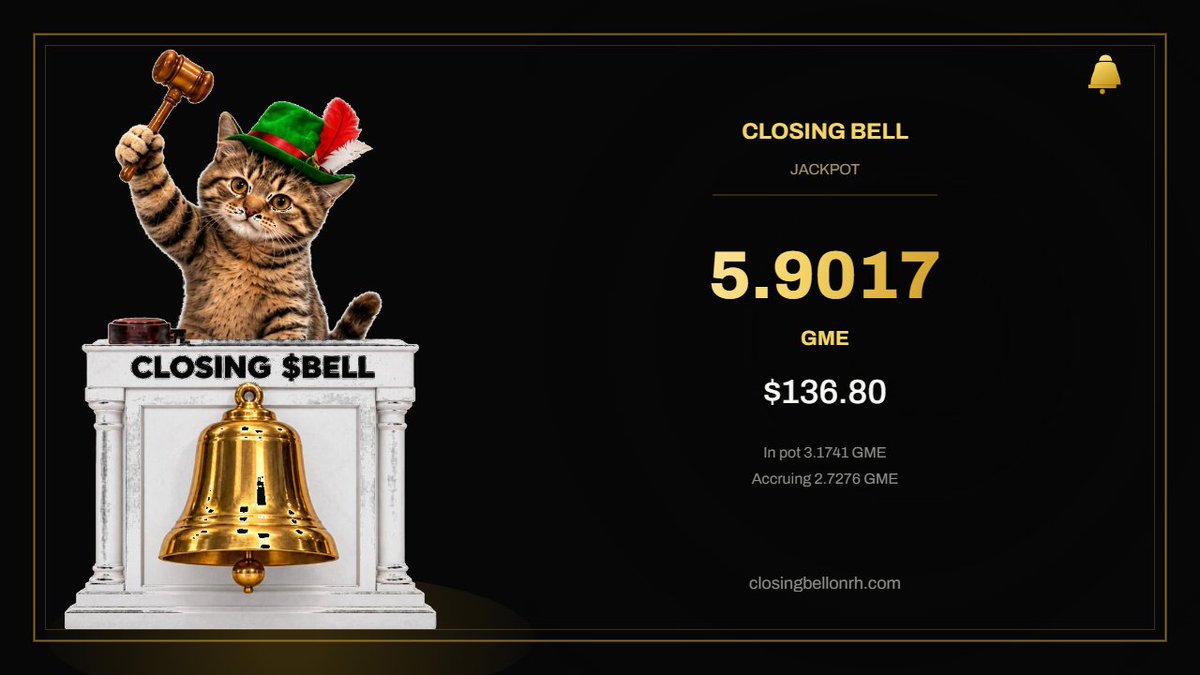 ClosingBellOnRH's tweet photo. @Michulil Jackpot is still spinning. If you give up, you rugged yourself.

We can't control trading, but we can keep the jackpot running. https://t.co/L8LgtbJzKr