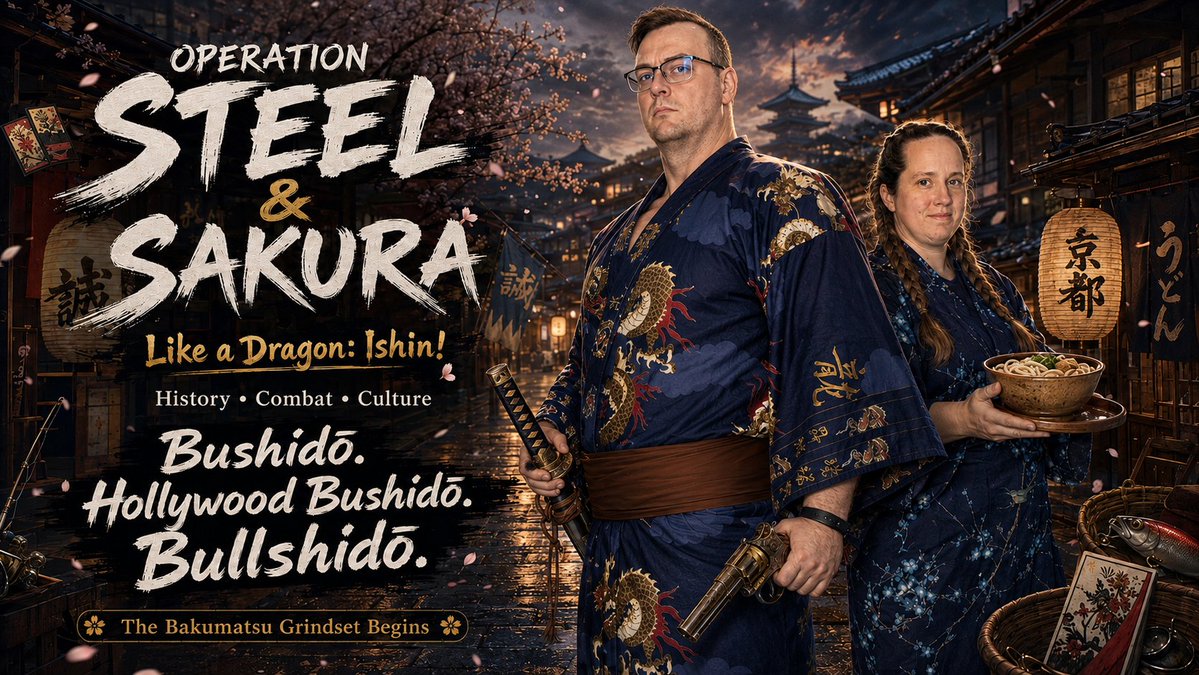 DaCabbageManCan's tweet photo. 🔴 LIVE EARLY — Like a Dragon: Ishin! 🌸⚔️Kyoto has a to-do list. I have other plans.The Bakumatsu Grindset is active: side quests, questionable economics, maybe some story. Potter and Koyote may https://t.co/5b1mKD4550, what trouble should we find first?https://t.co/FEfy8sELdY #LikeADragonIshin #Ishin #RGGStudio #Bakumatsu #KickStreaming