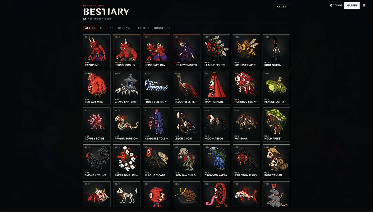 kredoosdotcom's tweet photo. the demon bestiary is large but not endless

a wise samurai always knows the right weapon against each one

red ones attack harder but are not as durable
green ones deal additional poison damage

learn more at https://t.co/Iqxc0uxufm https://t.co/WGfB2DJ3Ey
