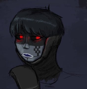 doe_gothic's tweet photo. how i interpreted Recon with hair (or without her helmet, rather) before it was kind of revealed in concept art i think https://t.co/IP1ZQafeSf