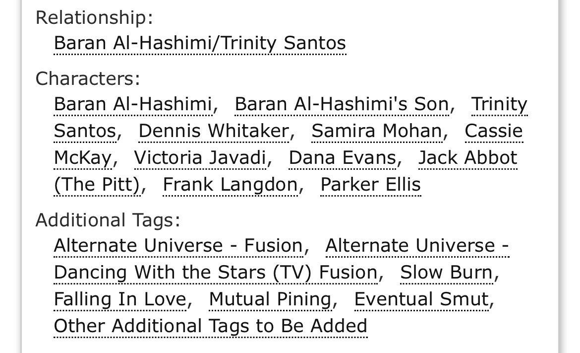 pitturclitup's tweet photo. Second chapter is out on my DWTS x Barantos fic!!! 

#ThePitt #Barantos
 https://t.co/pgevhOdEhU https://t.co/yfpknpYb1z