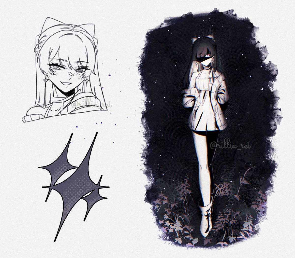 rillia_rei's tweet photo. Some sketch pages I've been drawing the past week to practice/warm up ✍️ https://t.co/WZLTtWGfuK